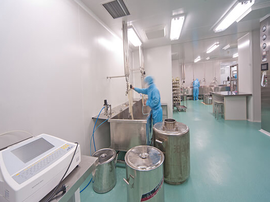 上海松江車墩食品廠十萬級(jí)凈化車間無塵室裝修施工案例